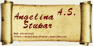 Angelina Stupar vizit kartica
